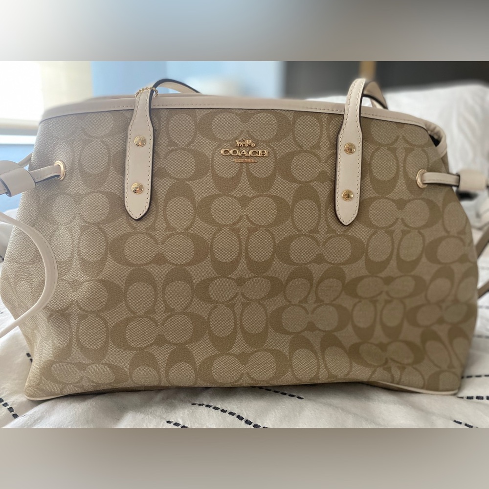 Authentic Coach Drawstring Carryall Bag